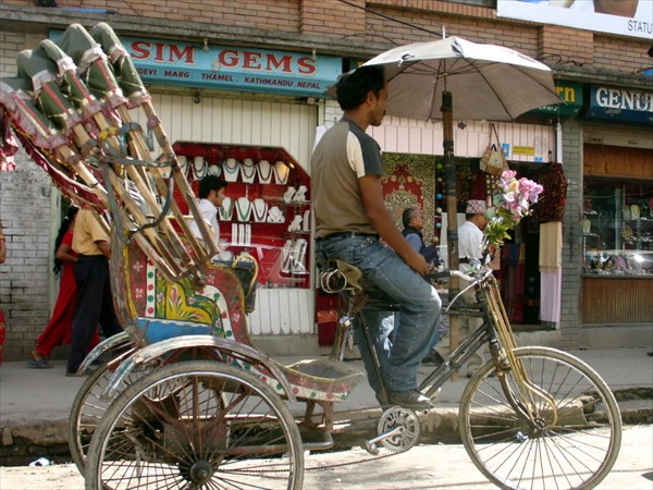 Первый культурный шок-живой рикша